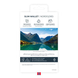 iPhone 14 Plus Key Nordfjord Slim Wallet Plånboksfodral - Svart