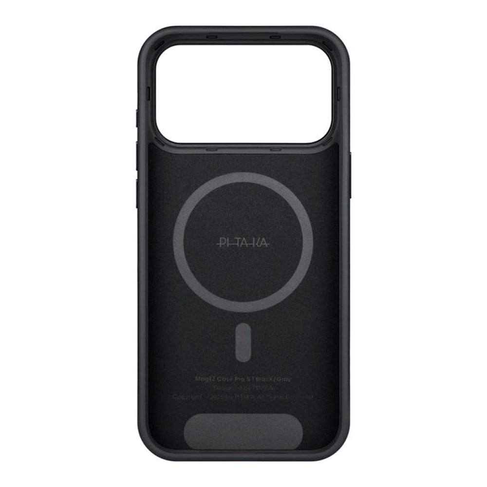 iPhone 17 Pro PITAKA Aramid UltraGuard Skal - MagSafe Kompatibel - Black / Grey