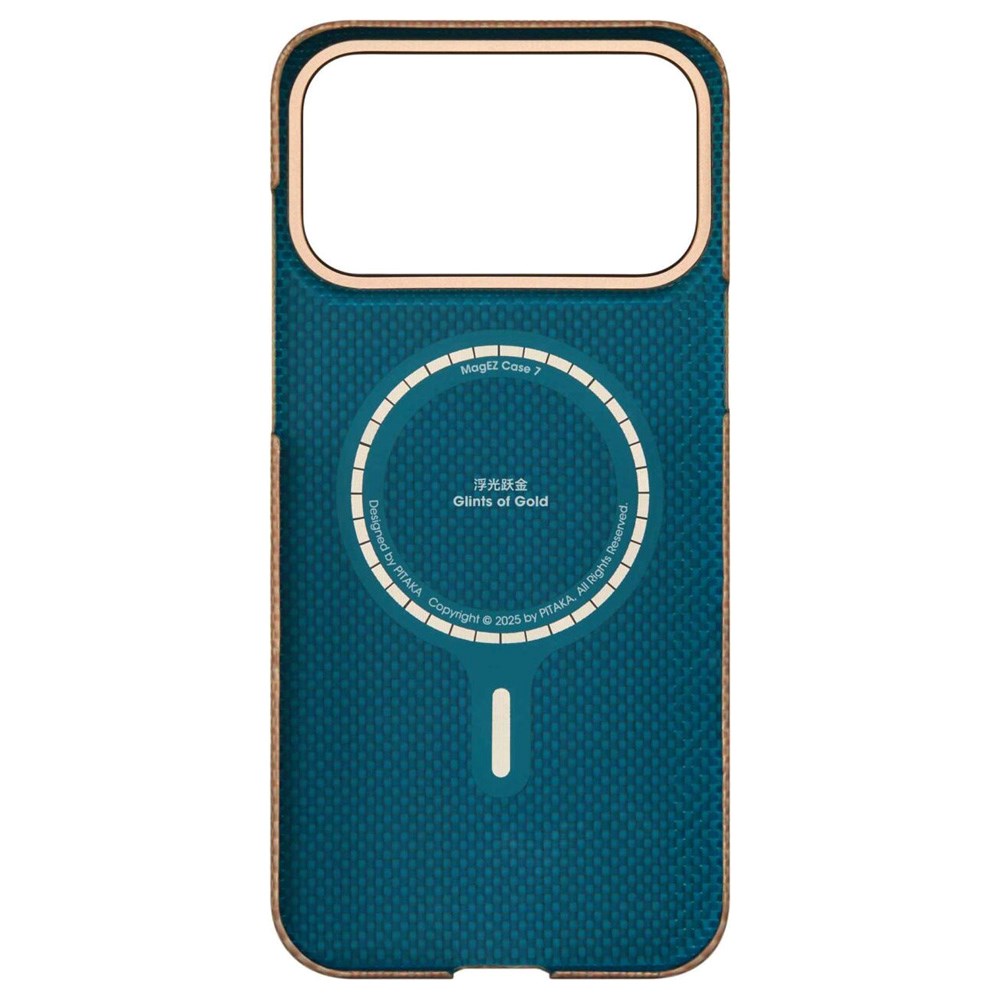 iPhone 17 Pro PITAKA Ultra Slim Skal - MagSafe Kompatibel - Golden Glint