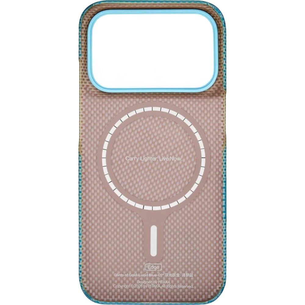 iPhone 18 Pro / 17 Pro Pitaka Edge Skal - MagSafe Kompatibel - Lucid Blue