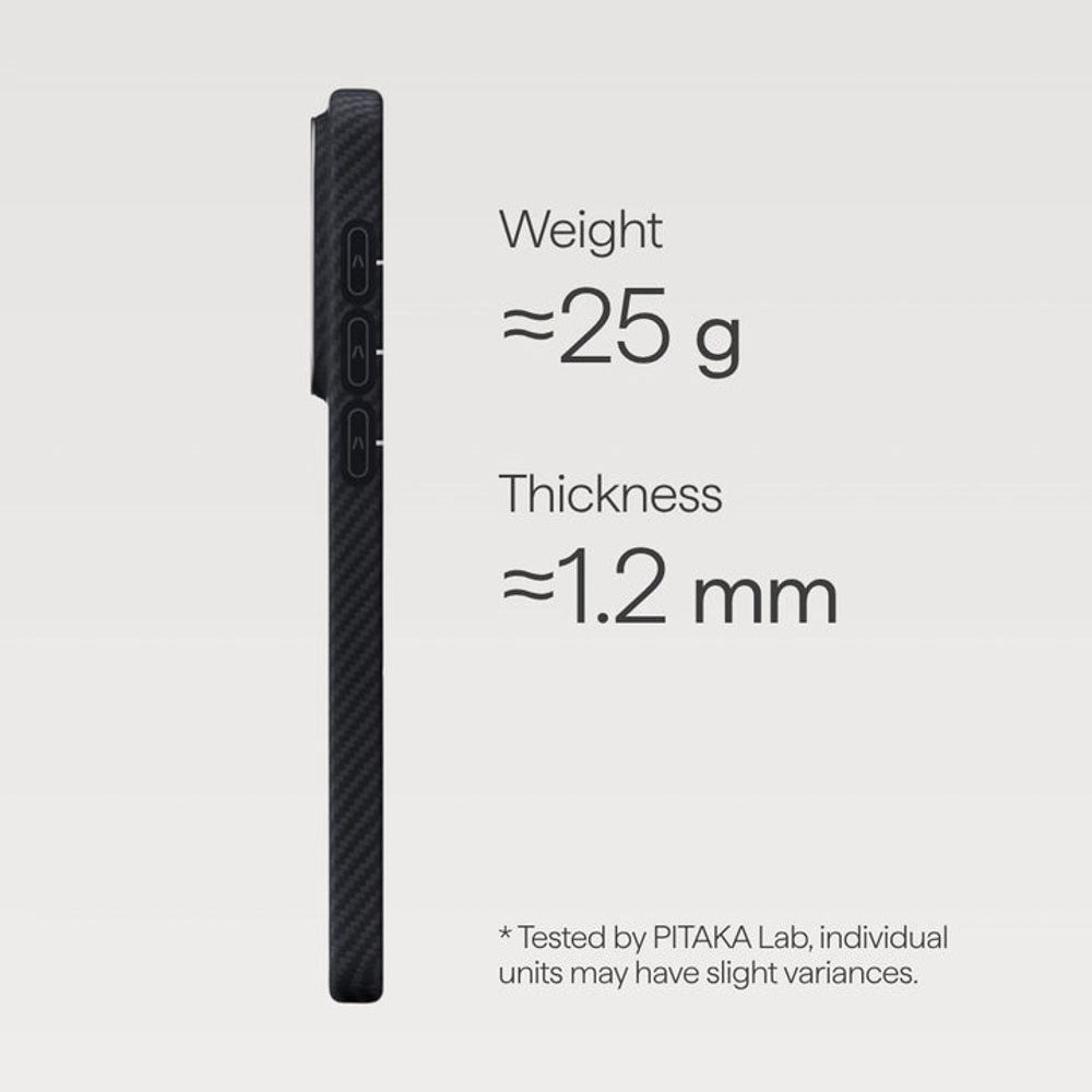 Samsung Galaxy S26+ (Plus) PITAKA Edge Skal - MagSafe Kompatibel - Black / Grey Twill