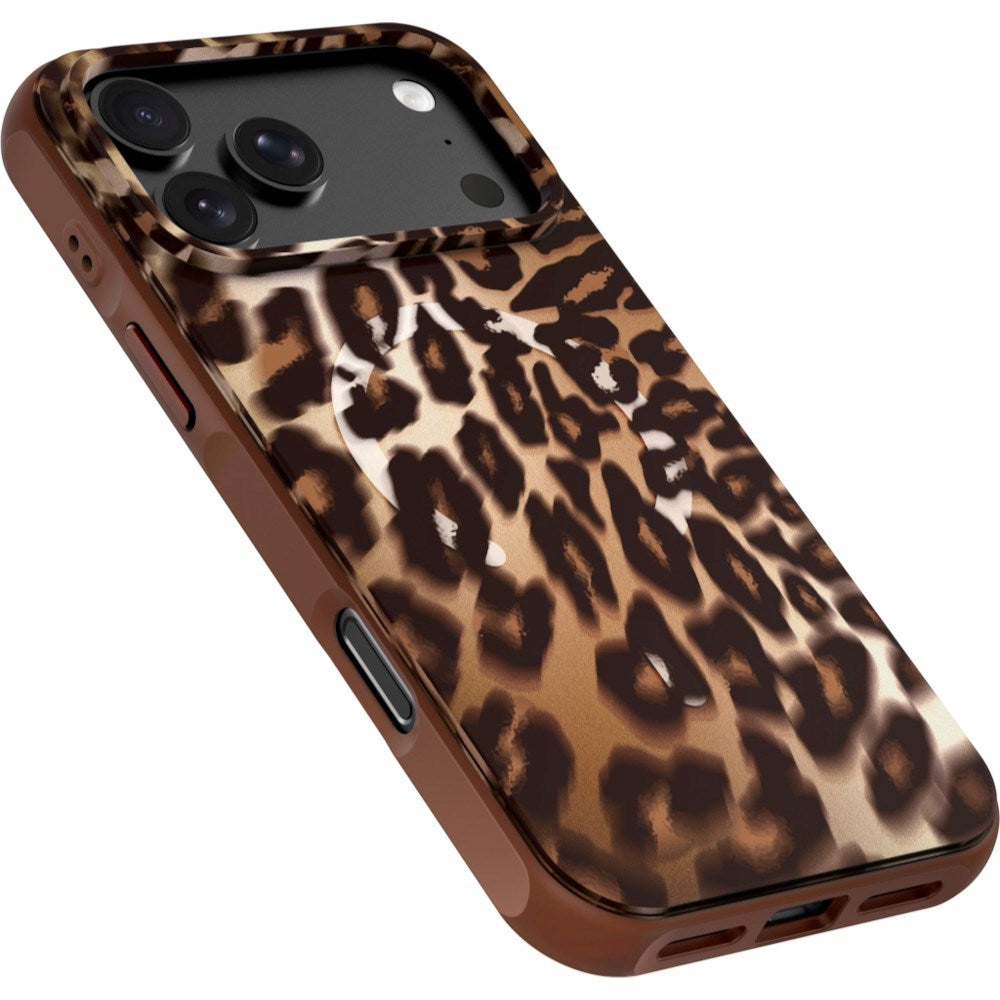iPhone 18 Pro / 17 Pro LAUT HUEX WAVE Skal - MagSafe Kompatibel - Mocha Leopard
