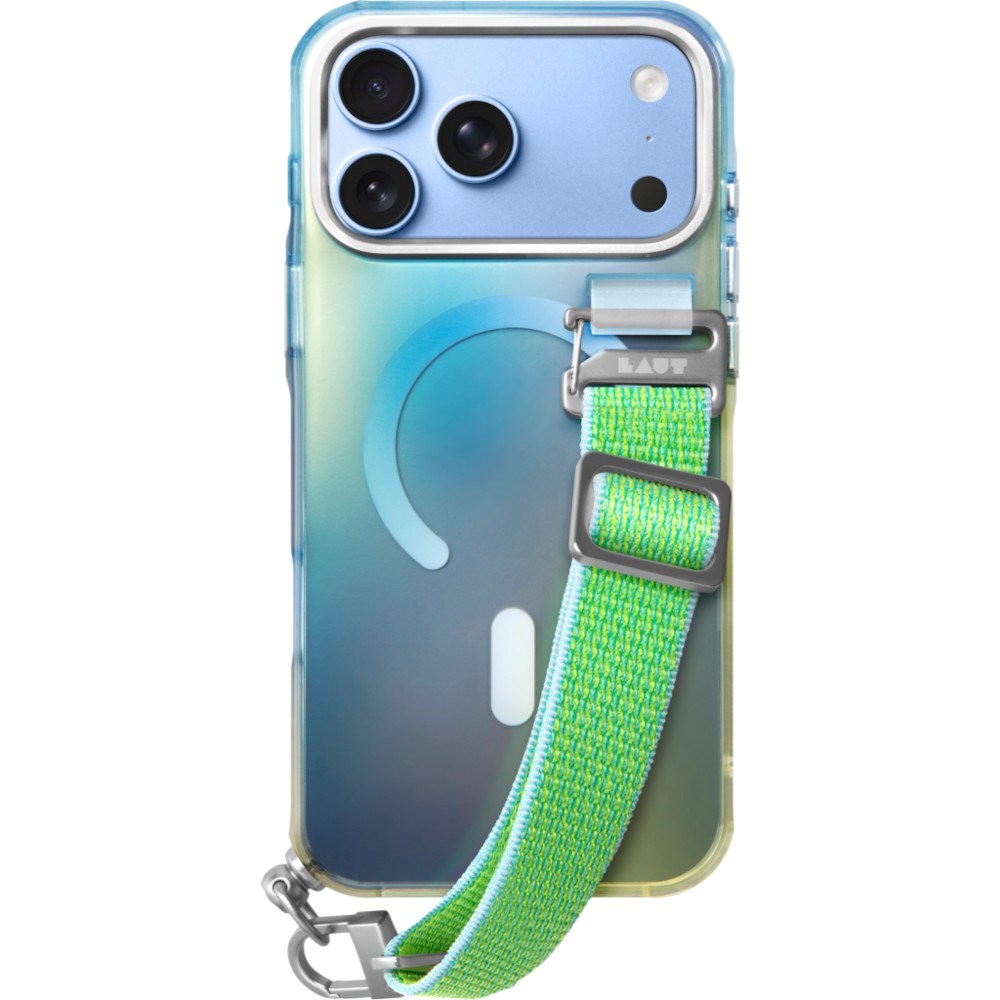 iPhone 18 Pro / 17 Pro LAUT NEON DREAM Skal m. Rem - MagSafe Kompatibel - Trippy Tide