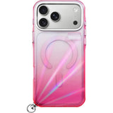 iPhone 18 Pro Max / 17 Pro Max LAUT NOVA GLOW Skal med Rem och Stjärncharm - MagSafe Kompatibel - Rosa