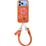iPhone 18 Pro / 17 Pro LAUT TWINE EDGE Skal med Rem - MagSafe Kompatibel - Sunset Hibiscus
