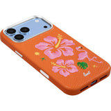 iPhone 18 Pro / 17 Pro LAUT TWINE EDGE Skal med Rem - MagSafe Kompatibel - Sunset Hibiscus