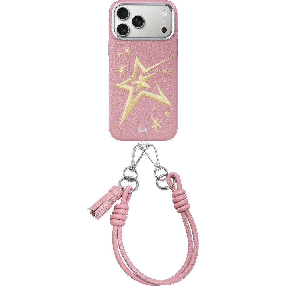 iPhone 18 Pro Max / 17 Pro Max LAUT TWINE EDGE Skal med Rem - MagSafe Kompatibel - Pink Crush Star