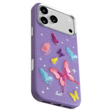 iPhone 18 Pro Max / 17 Pro Max LAUT TWINE EDGE Skal med Rem - MagSafe Kompatibel - Lilac Butterfly
