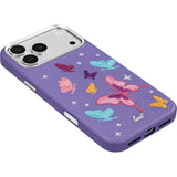 iPhone 18 Pro Max / 17 Pro Max LAUT TWINE EDGE Skal med Rem - MagSafe Kompatibel - Lilac Butterfly
