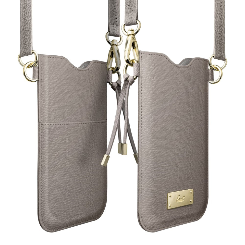 Crossbody Mobilväska i Konstläder LAUT PRESTIGE - Grå (max. Mobilstorlek: 6,5")