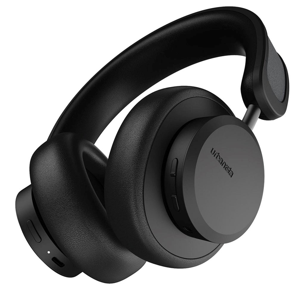 Urbanista Los Angeles On-Ear Trådlösa Bluetooth Hörlurar med. Solcellsladdning - Midnight Black