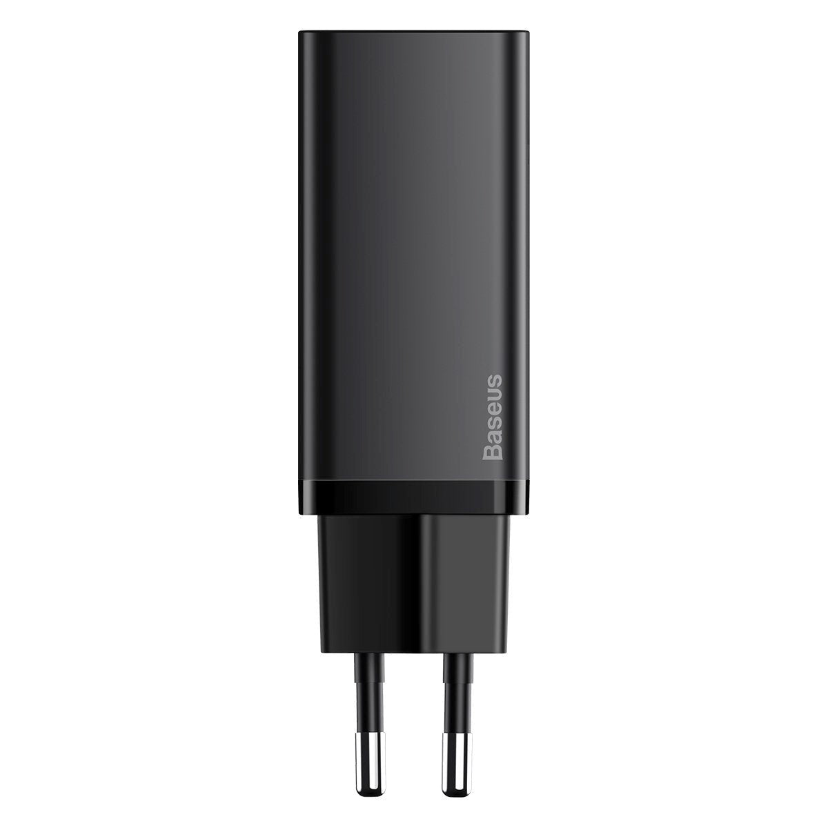 Baseus 65W GaN² Lite PD Väggladdare USB-C och USB-A - Svart