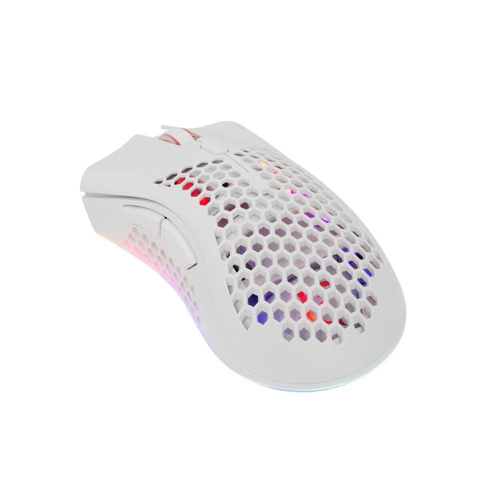 White Shark LIONEL Trådlös Gaming Mus - 6D / 10000 DPI - Vit
