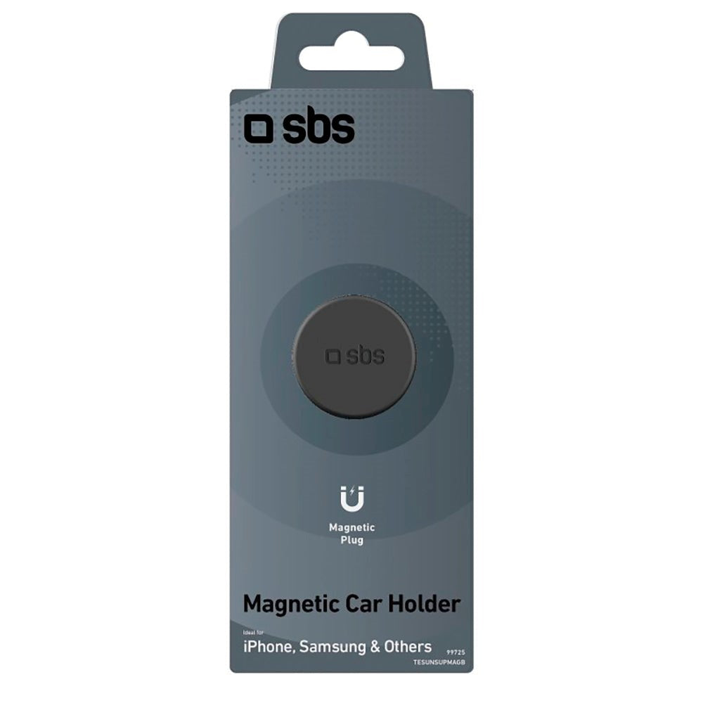 SBS Mini Magnetisk Mobiltelefonhållare för Bil - Svart