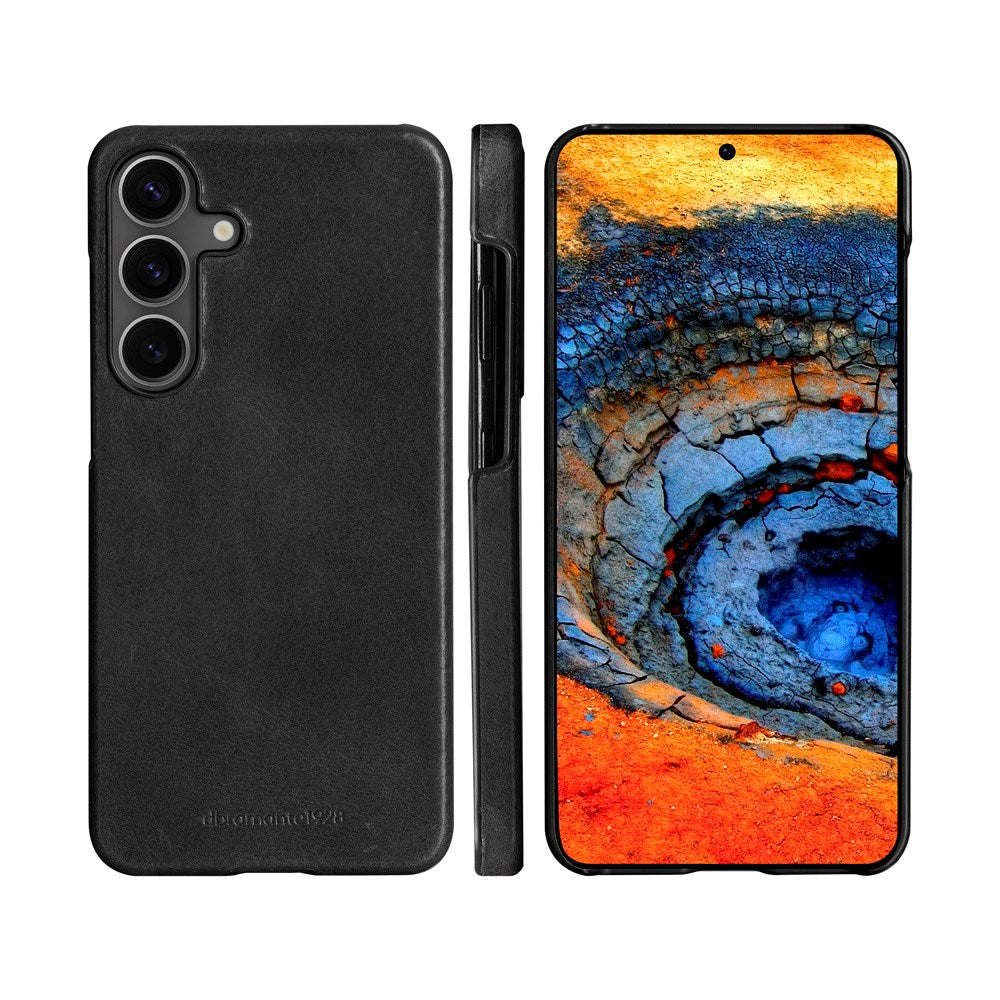 Samsung Galaxy S25 - dbramante1928 Lynge Äkta Läder 2-i-1 Flip Fodral - Black