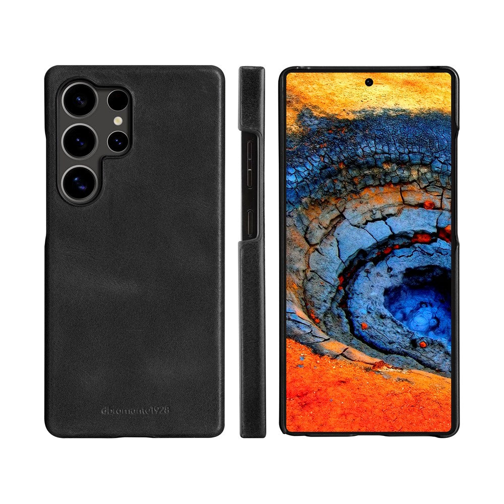 Samsung Galaxy S25 Ultra - dbramante1928 Lynge Äkta Läder 2-i-1 Flip Fodral - Black