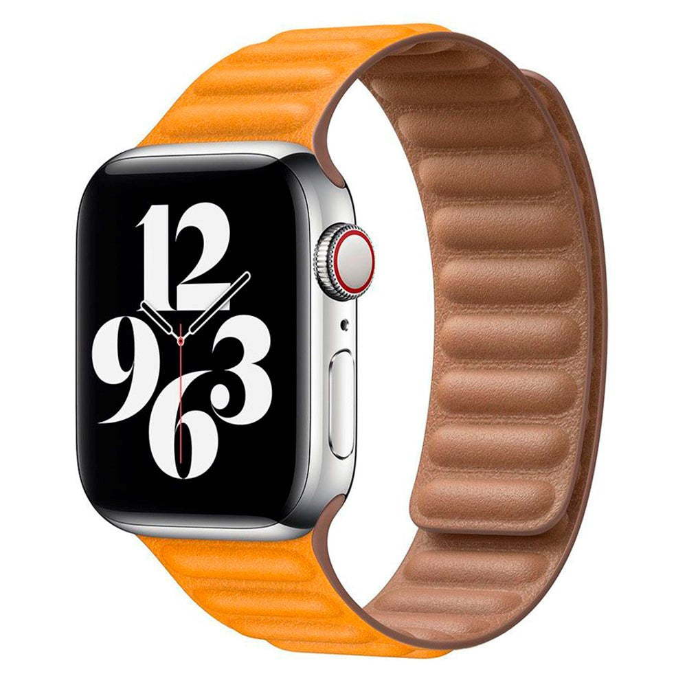 Lippa Apple Watch (38/40/SE/41/42mm) Magnetisk Läderrem - Ljusbrun