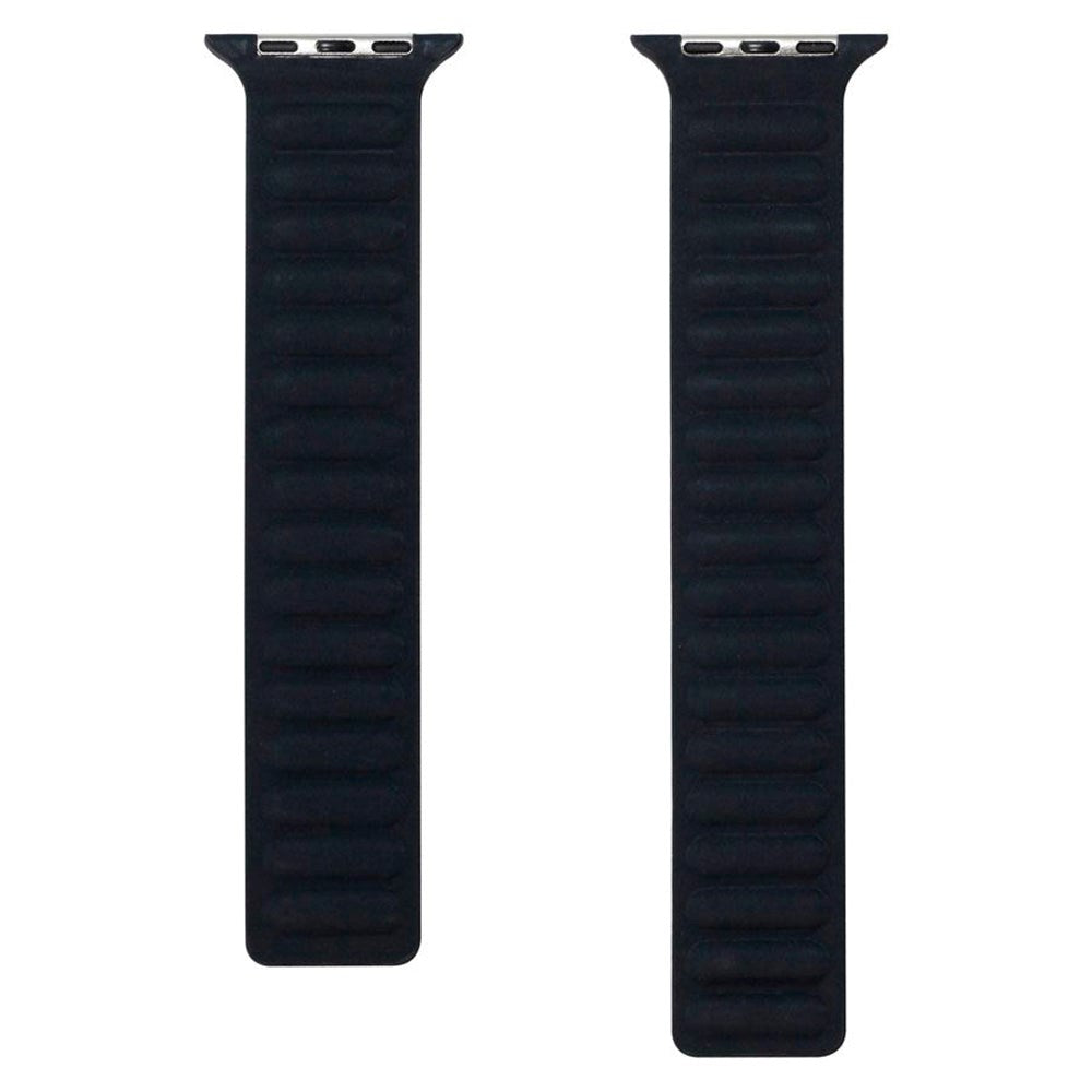 Apple Watch (42/44/SE/45/46/49mm) Magnetisk Lippa Finewoven-rem - Svart