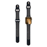 Apple Watch (42/44/SE/45/46/49mm) Silikonrem Lippa FLOUR - Svart