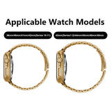 Lippa Apple Watch (38/40/SE/41/42mm) Armband i Rostfritt Stål - Rose Gold