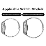 Lippa Apple Watch (38/40/SE/41/42mm) Armband i Rostfritt Stål - Silver
