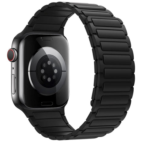 Apple Watch (38/40/41/42 mm) Lippa Magnetisk Silikonrem - Svart