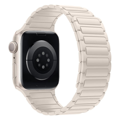 Apple Watch (38/40/41/42 mm) Lippa Magnetisk Silikonrem - Vit