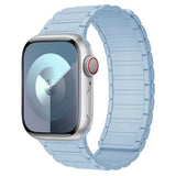Apple Watch (38/40/41/42 mm) Lippa Magnetisk Silikonrem - Ljusblå