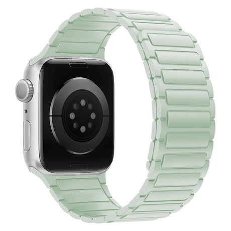 Apple Watch (38/40/41/42 mm) Lippa Magnetisk Silikonrem - Mint Grön