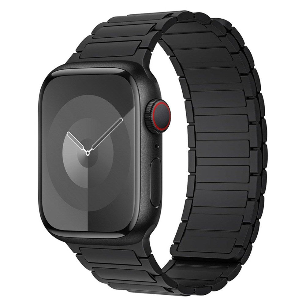 Apple Watch (42/44/45/46/49 mm) Lippa Magnetisk Silikonrem - Svart