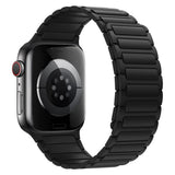 Apple Watch (42/44/45/46/49 mm) Lippa Magnetisk Silikonrem - Svart