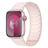 Apple Watch (42/44/45/46/49 mm) Lippa Magnetisk Silikonrem - Rosa