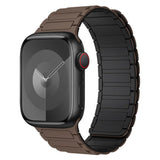 Apple Watch (42/44/45/46/49 mm) Lippa Magnetisk Silikonrem - Brun