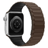 Apple Watch (42/44/45/46/49 mm) Lippa Magnetisk Silikonrem - Brun