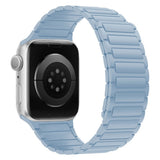 Apple Watch (42/44/45/46/49 mm) Lippa Magnetisk Silikonrem - Ljusblå
