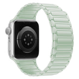 Apple Watch (42/44/45/46/49 mm) Lippa Magnetisk Silikonrem - Mint Grön