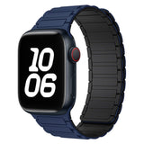 Apple Watch (42/44/45/46/49 mm) Lippa Magnetisk Silikonrem - Mörkeblå