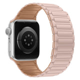 Apple Watch (42/44/45/46/49 mm) Lippa Magnetisk Silikonrem - Pink