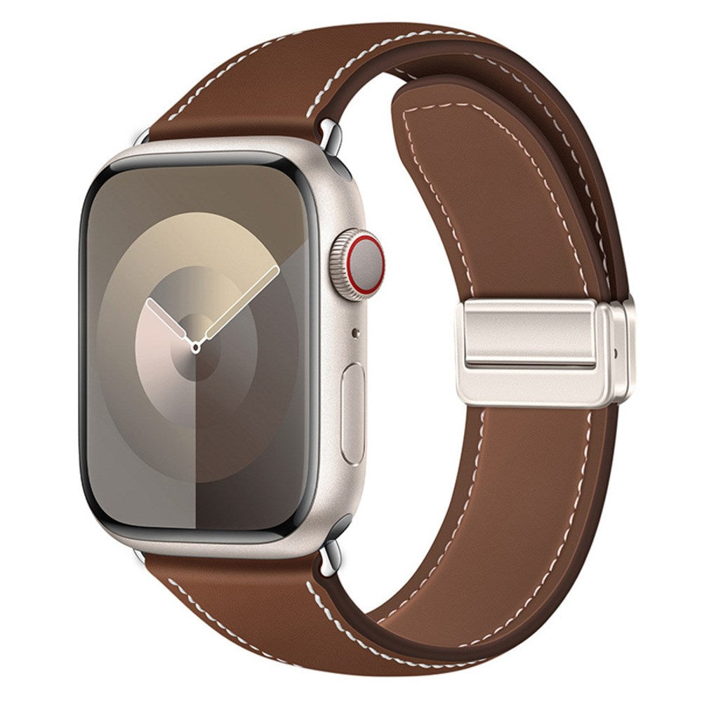 Apple Watch (38/40/41/42 mm) Lippa Magnetisk Klockarmband i Konstläder - Brun