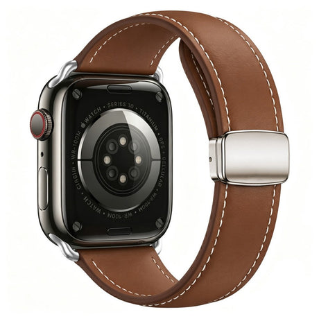 Apple Watch (38/40/41/42 mm) Lippa Magnetisk Klockarmband i Konstläder - Brun