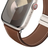 Apple Watch (38/40/41/42 mm) Lippa Magnetisk Klockarmband i Konstläder - Brun