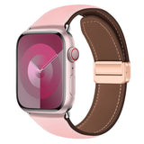 Apple Watch (38/40/41/42 mm) Lippa Magnetisk Klockarmband i Konstläder - Rosa