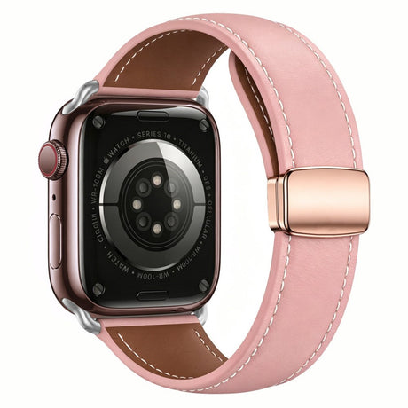 Apple Watch (38/40/41/42 mm) Lippa Magnetisk Klockarmband i Konstläder - Rosa