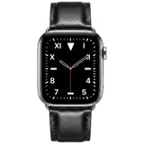 Apple Watch (38/40/41/42 mm) Lippa Klockarmband i Konstläder - Svart