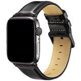 Apple Watch (38/40/41/42 mm) Lippa Klockarmband i Konstläder - Svart