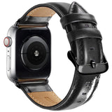 Apple Watch (38/40/41/42 mm) Lippa Klockarmband i Konstläder - Svart