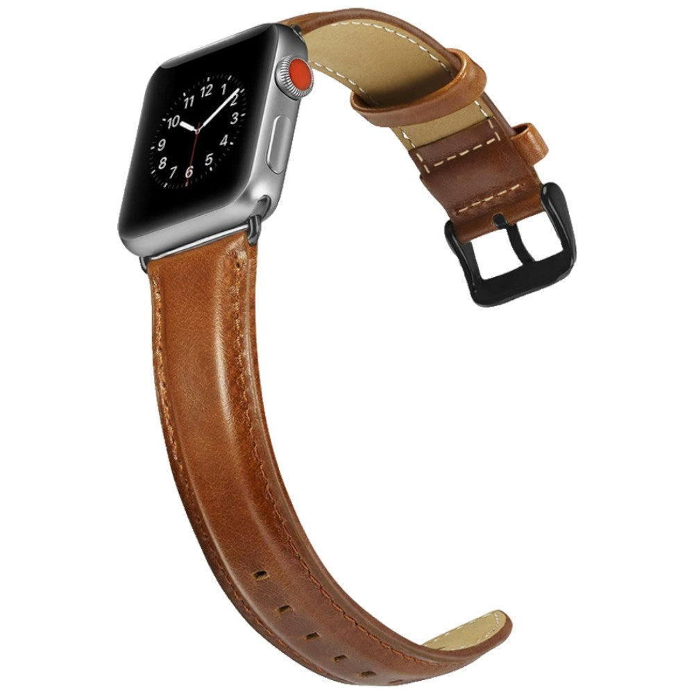 Apple Watch (38/40/41/42 mm) Lippa Klockarmband i Konstläder - Brun