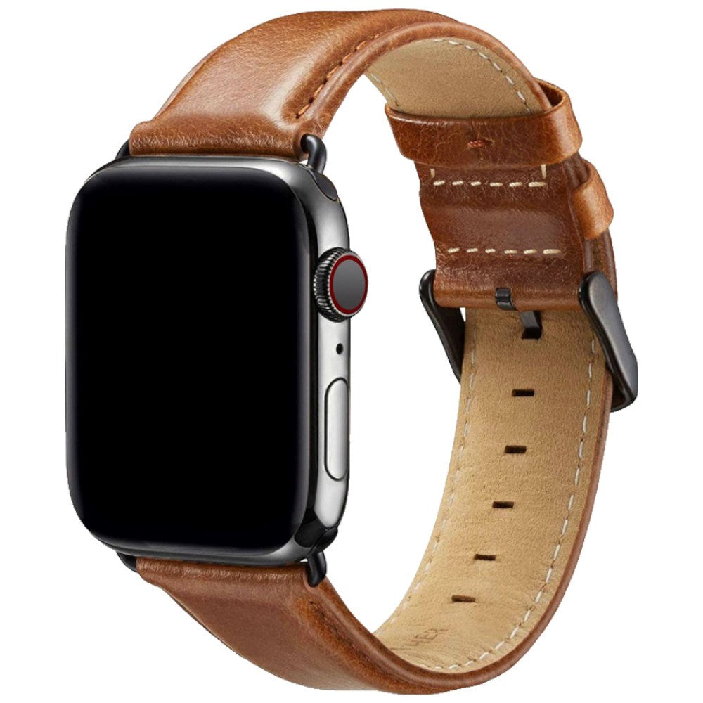 Apple Watch (38/40/41/42 mm) Lippa Klockarmband i Konstläder - Brun