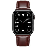 Apple Watch (38/40/41/42 mm) Lippa Klockarmband i Konstläder - Mörkebrun