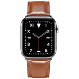 Apple Watch (42/44/45/46/49 mm) Lippa Klockarmband i Konstläder - Brun